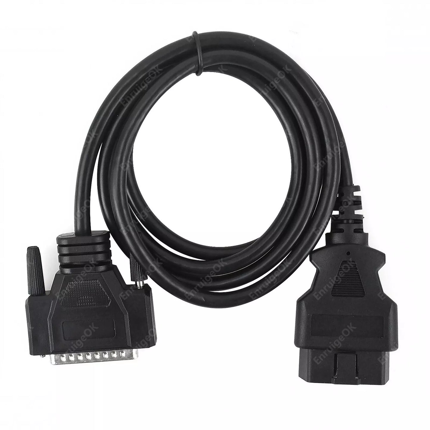 Male 16Pin OBD2 to Male DB25 RS232 Serial Port Diagnostic Extension Cable 1.5m