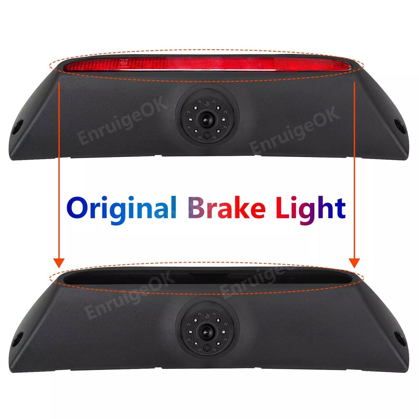 Rear Brake Light Reversing Camera Kit for Iveco Daily Gen 4 +7'' Mirror Monitor