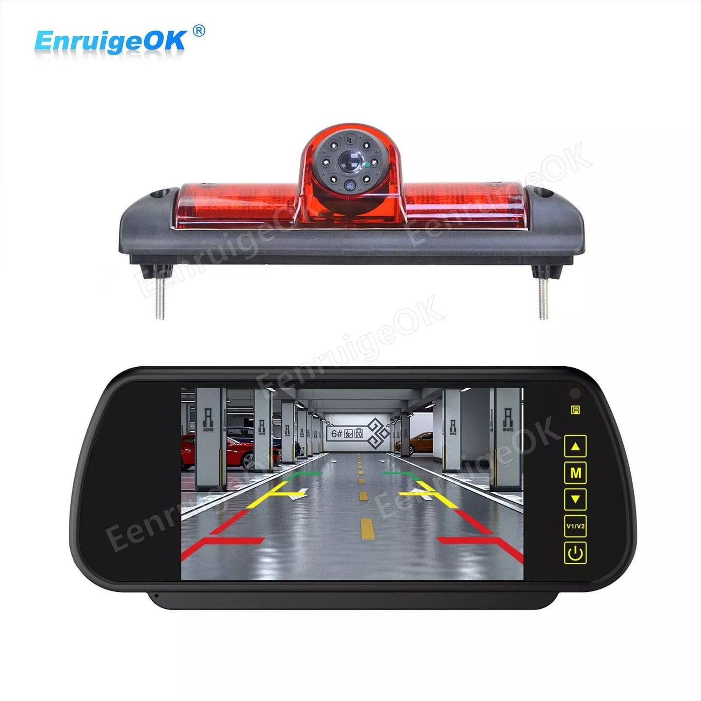 7" Monitor Rear Brake Light Reversing Camera for Fiat Ducato Citroen Relay