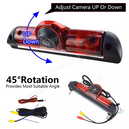 7" Monitor Rear Brake Light Reversing Camera for Fiat Ducato Citroen Relay