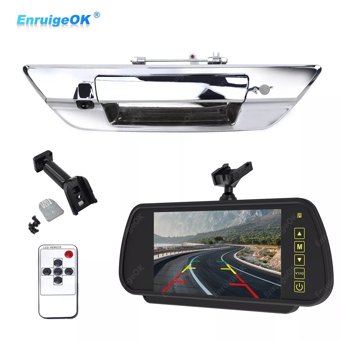 Rear View Tailgate Handle Backup Camera Kit for Toyota Hilux Revo (2015-2021)