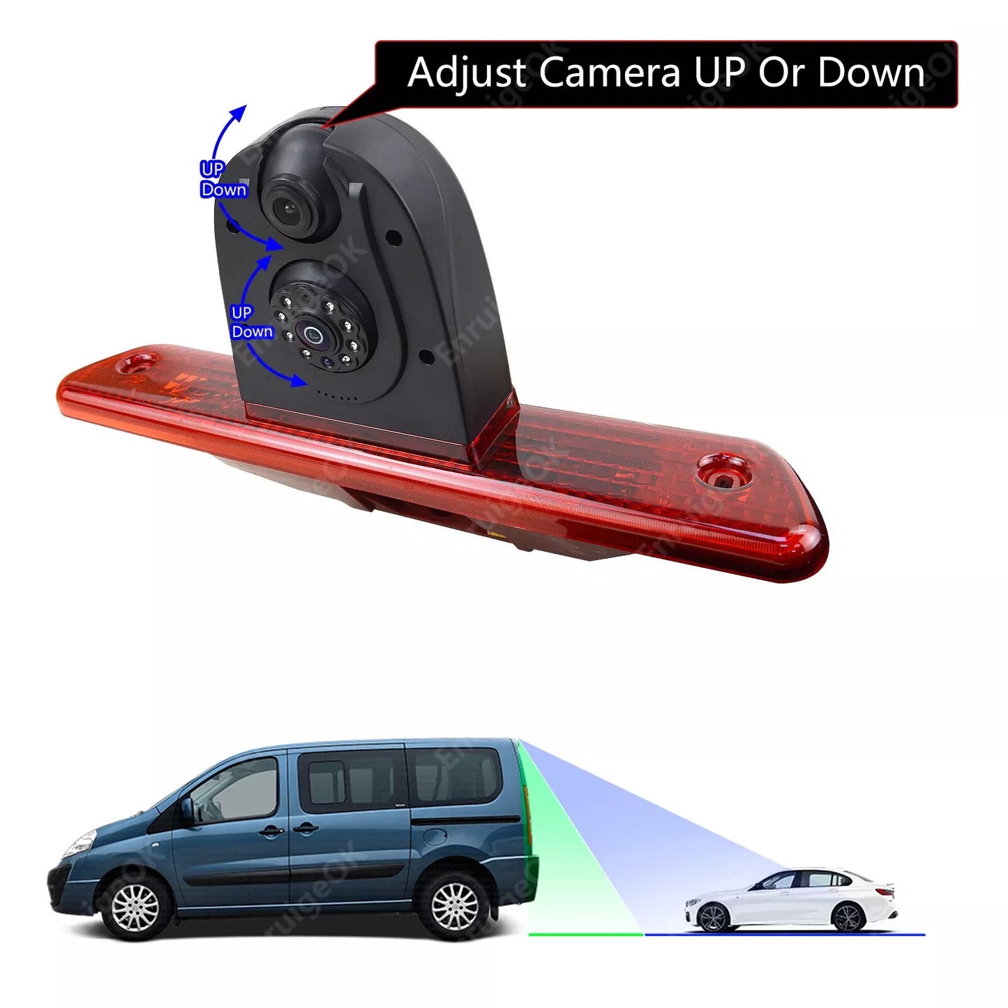 Dual Brake Light Reversing Camera for Peugeot Expert Citroen Dispatch Fiat Scudo