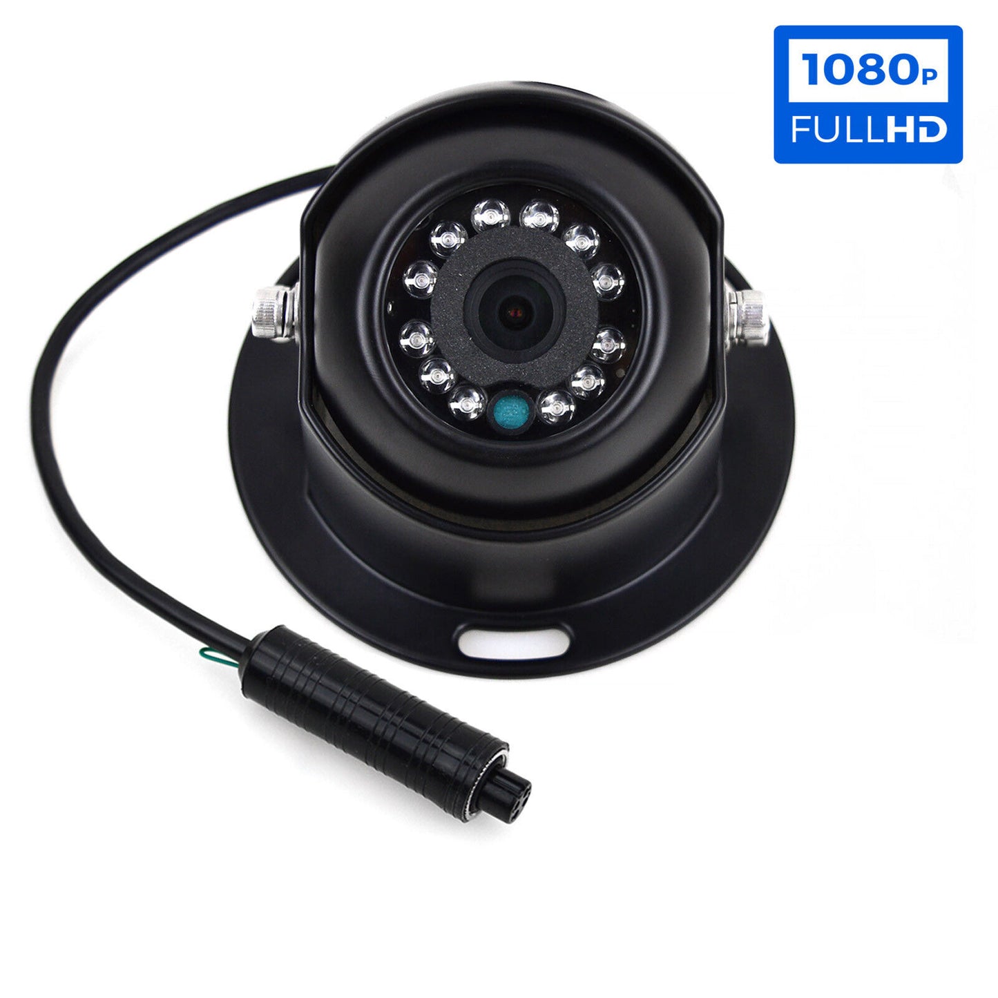 Black 4 PIN Dome CMOS 12 IR Reversing Rear View Camera Night Vision For Caravan