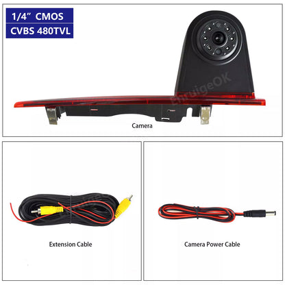 3rd Brake Light Backup Rear View Camera for Ford Transit Custom (2012-2015)