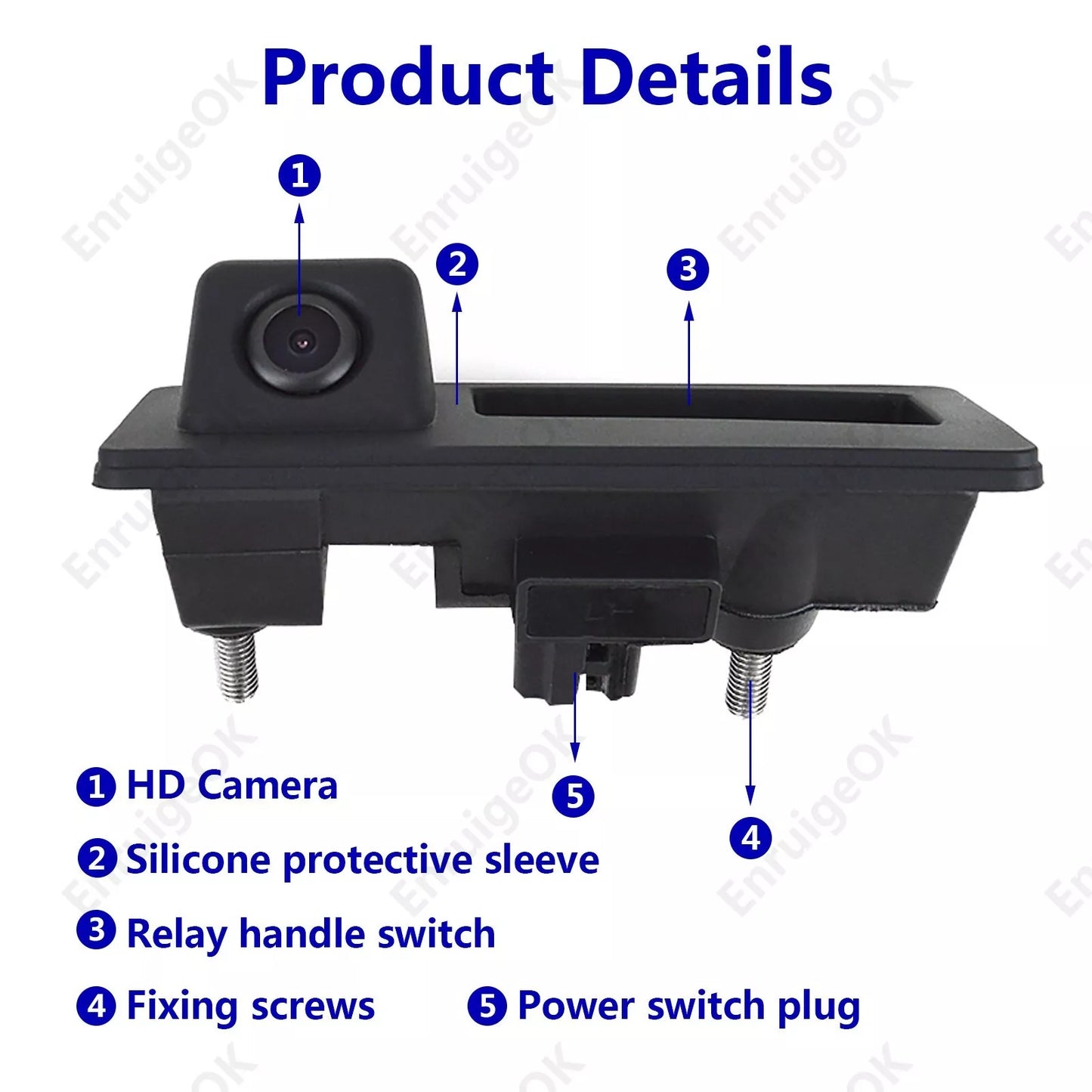 Car Rear View Backup Camera For Audi/VW/Passat/Tiguan/Golf/Touran/Jetta/Sharan