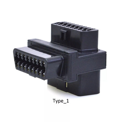 OBD2 16 Pin Male to Dual Female Adapter 1 to 2 OBD Port Extension Connector