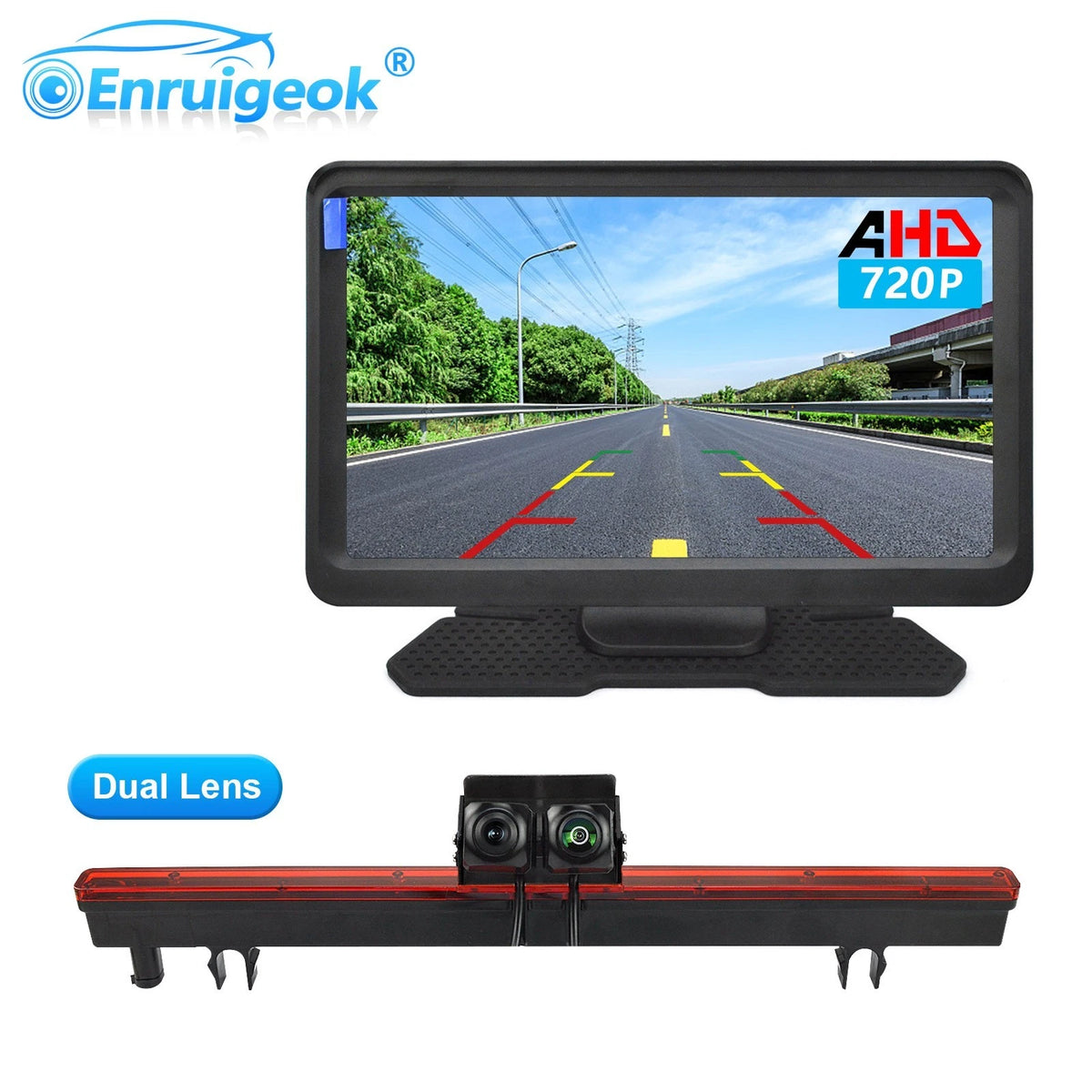Dual AHD Brake Light Camera + 7" IPS Monitor for Iveco Daily 2023–2025