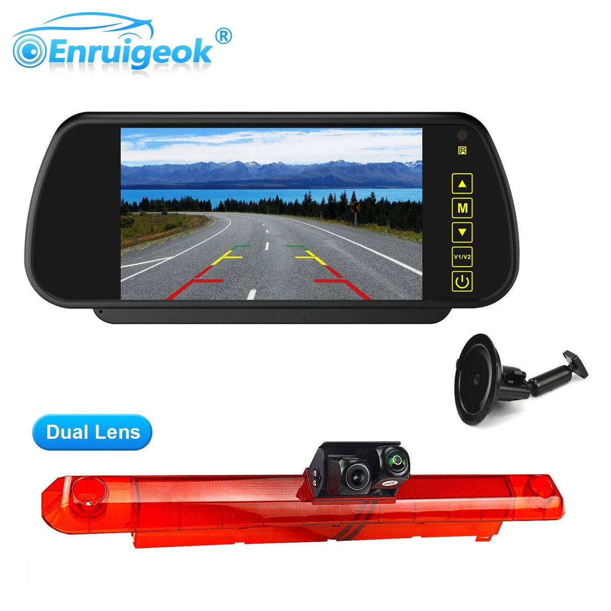 Master IV & Interstar Dual CVBS Camera Kit with 7" Mirror Monitor