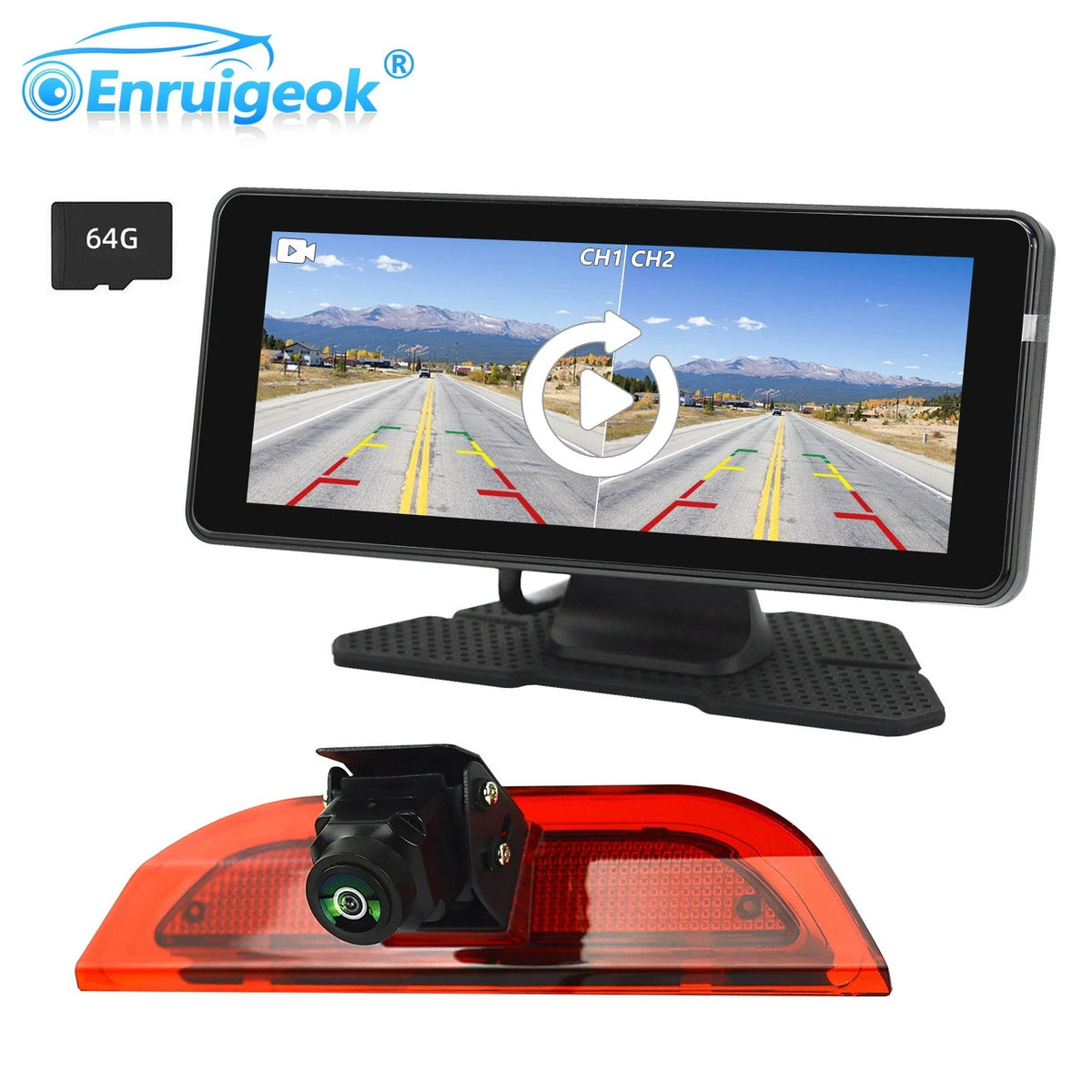 Ford Courier AHD Camera Kit – 6.86" DVR Monitor & 64GB Card