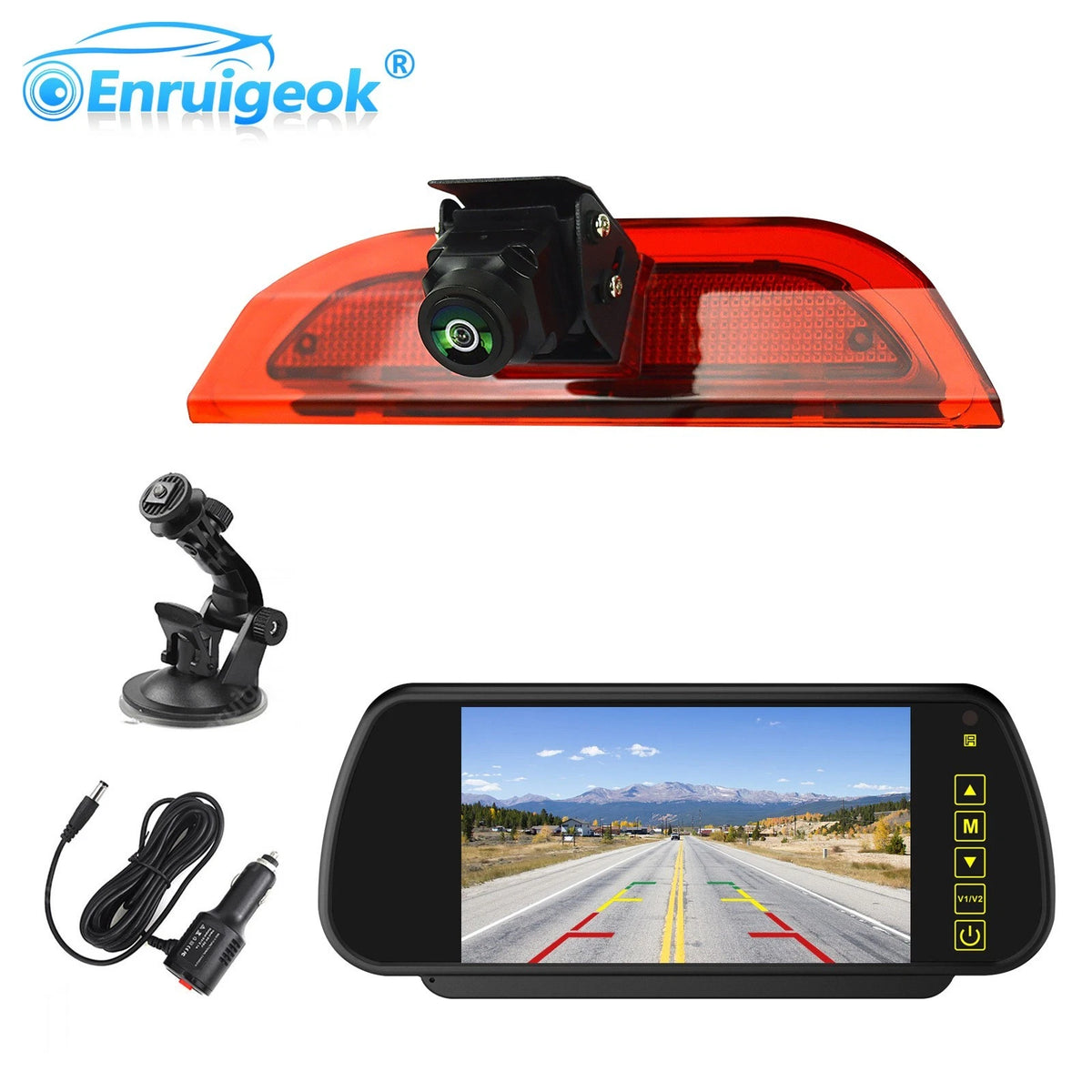 Ford Connect & Courier CVBS Camera Kit – 7" Monitor & Suction Mount